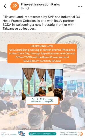 台媒登出林佳龙窜访菲律宾照片 偷偷摸摸率台商访问 将前往北伊罗戈省